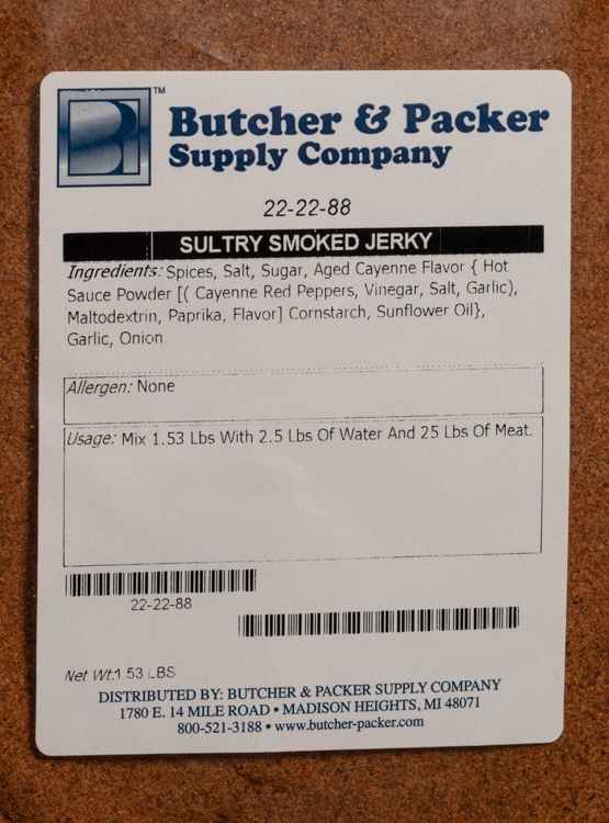 Sultry Smoked Jerky Seasoning